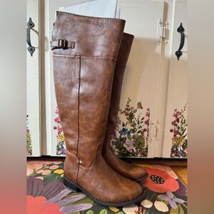 Breckelle’s Womens RIDER 82 Western TAN Over The Knee Boots NEW IN BOX Size 7.5